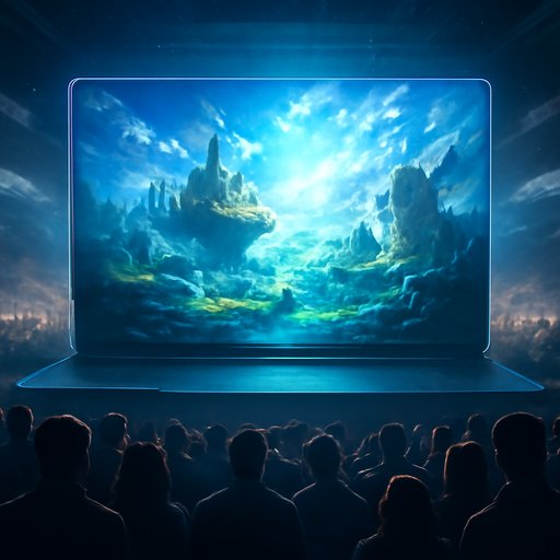 96c community chat wall on laptop
