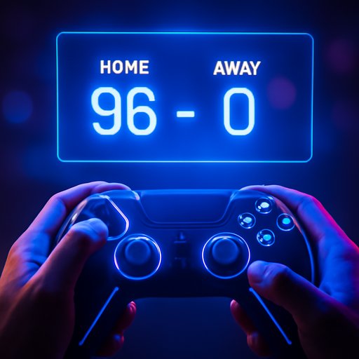 96c score board with clear numbers